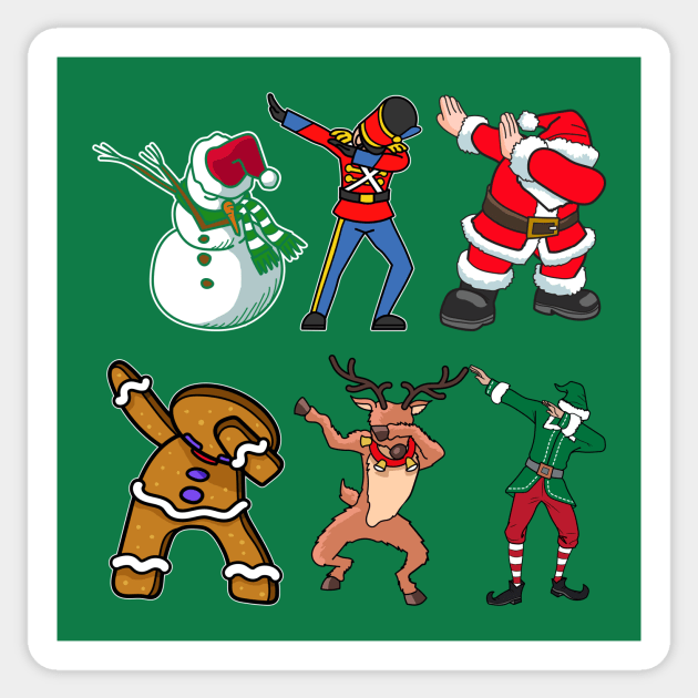 Christmas Dabbing Crew Sticker by SolarFlare